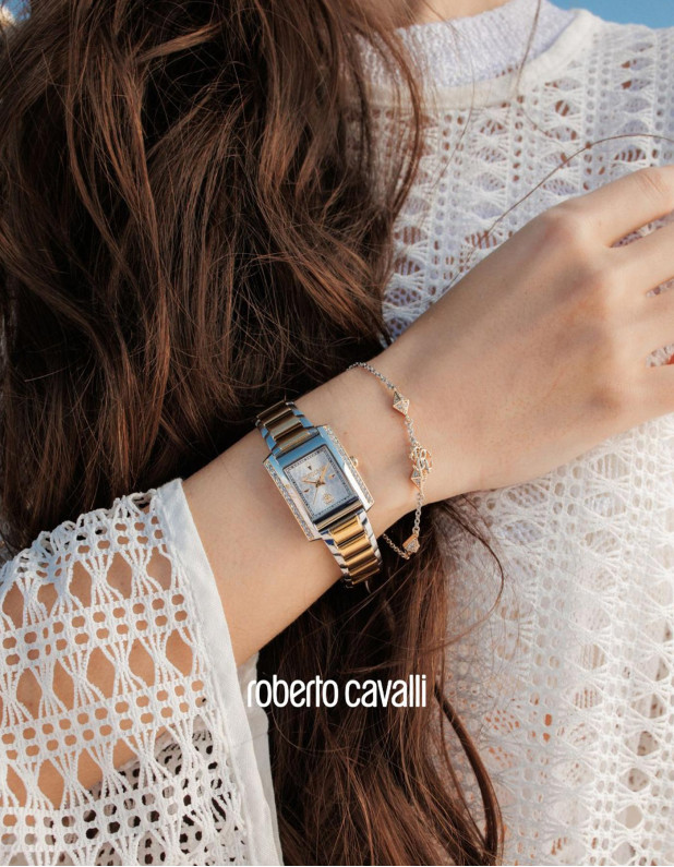 Roberto Cavalli Ladies Watch with Bracelet